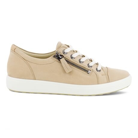 Product Image for ECCO Soft 7 Sneaker Dam Side Zip Beige Powder