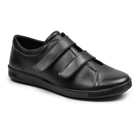 Product Image for Minfot Aveny Læder Sneaker med Velcro Sort