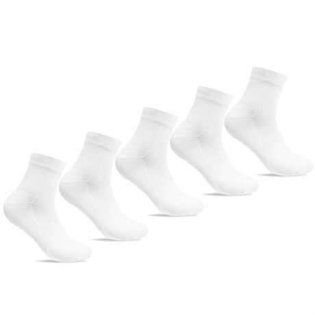 Product Image for Minfot Bambusstrømper Quarter Hvid 5-pak