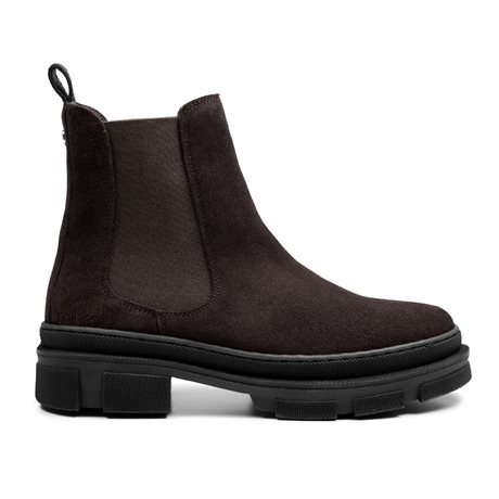 Product Image for Minfot Chelsea Boots Oslo Mocka Mörkbrun