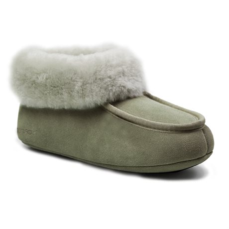 Product Image for Minfot Hjemmesko Fåreskind Hemse Med Sål Olive