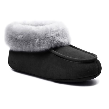Product Image for Minfot Hjemmesko Fåreskind Hemse Med Sål Sort