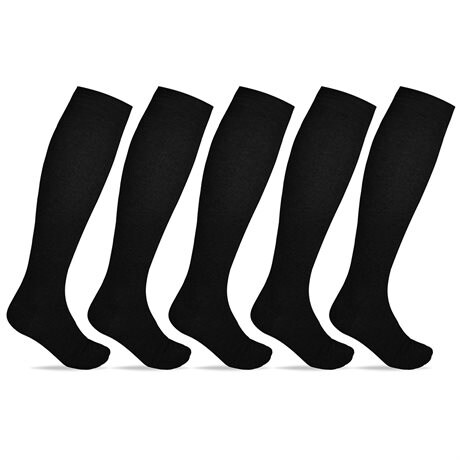 Product Image for Minfot Støttestrømper Bambus Sort 5-pak