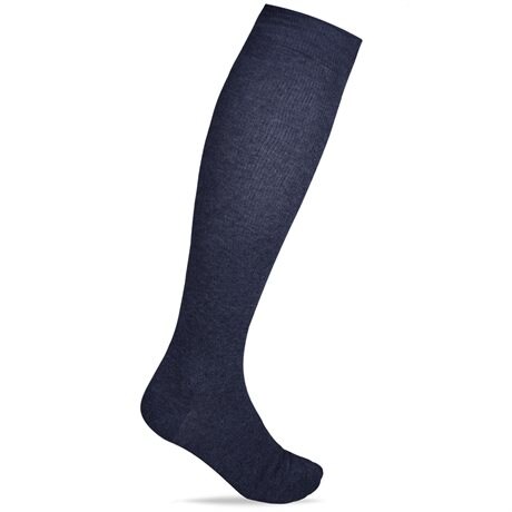 Product Image for Minfot Støttestrømper Bomuld Melange Mørkeblå Eco 1-pack