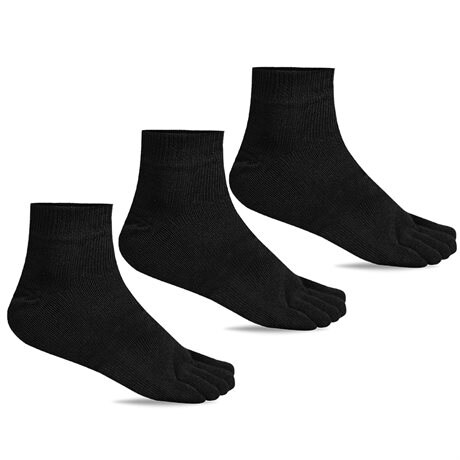 Product Image for Minfot Tåstrømper Merino uld Sort Mix 3-pak