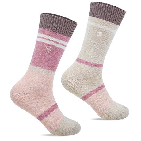 Product Image for Minfot Uldstrømper Strand Korall 2-pak