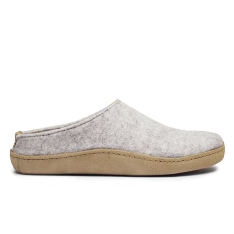 Product Image for Minfot Hjemmesko Uld Arild Indersål Fåreskind Lysegrå