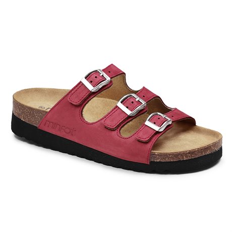 Product Image for Minfot Sandal Blød Bio Rød Nubuck