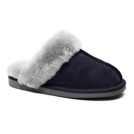 Product Image for Minfot Hjemmesko Fåreskind Slip-in Duved med sål Blå