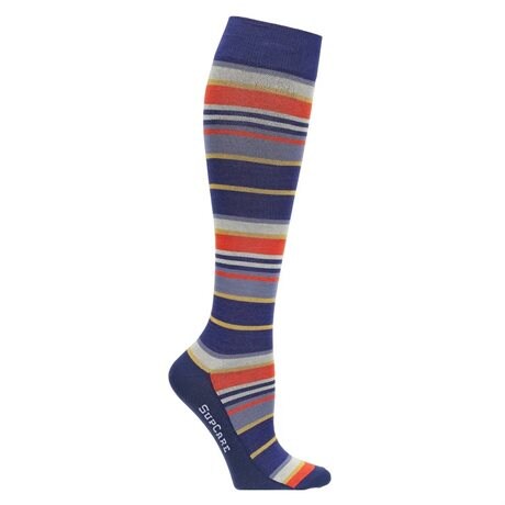 Product Image for SupCare Støttestrømper Bambus Stripes Blue
