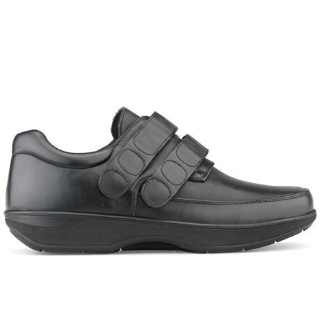 Product Image for New Feet Milas Brede sko Herre OrthoStretch Velcro Sort