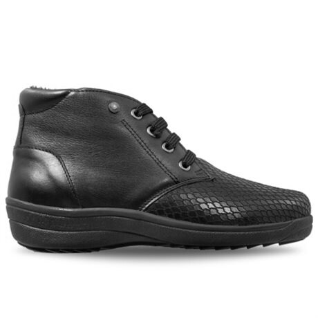 Product Image for Mockasin Zipper Lace Boots Black