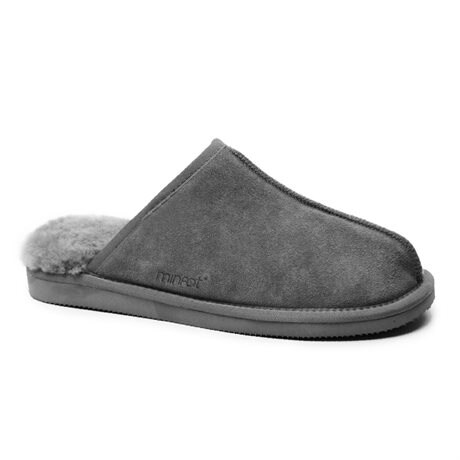 Product Image for Minfot Hjemmesko Fåreskind Slip-in Orust med sål Grå