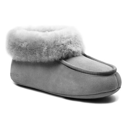 Product Image for Minfot Hjemmesko Fåreskind Hemse Med Sål Ljusgrå