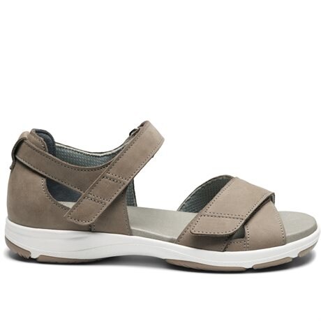 Product Image for New Feet Saga Ekstra Brede Sandaler Hælkappe Velcro Dame Sand