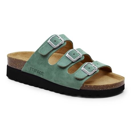 Product Image for Minfot Sandal Blød Bio Grøn Ruskind