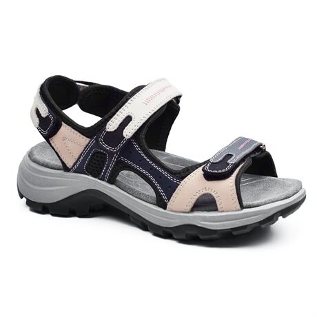 Product Image for Minfot Sandaler Sandhamn Dame Nubuck Navy Pink