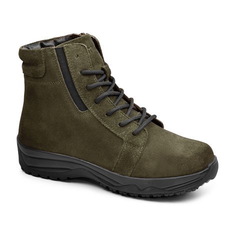 Product Image for Minfot Pigskor Lima Ruskind Uld Mørkegrøn