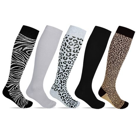 Product Image for Minfot Støttestrømper Bomuld Safari 5-pak