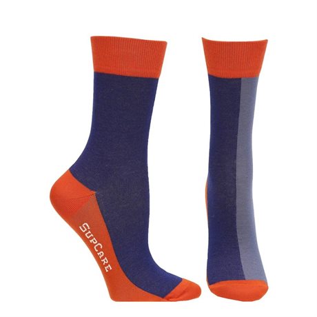 Product Image for SupCare Støttestrømper Ankel Bambus Blue Orange