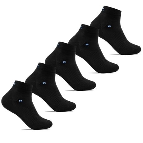 Product Image for Minfot Løbestrømper Tynde Lyocell 5-pak Sort