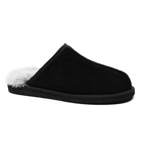 Product Image for Minfot Hjemmesko Fåreskind Slip-in Orust med sål Sort