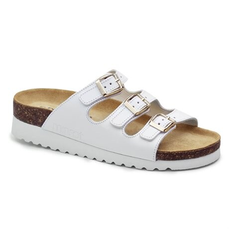 Product Image for Minfot Sandal Blød Bio Hvid Nappa
