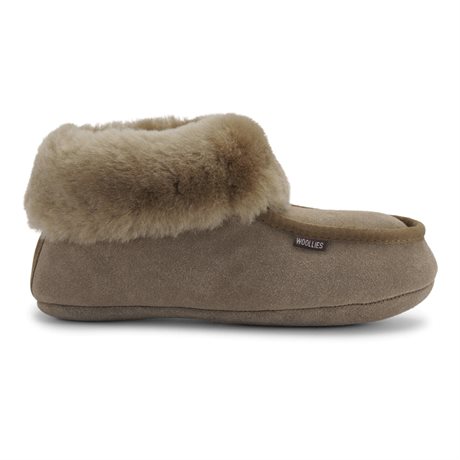 Product Image for Woollies Fåreskindstøfler Classic Suede Taupe