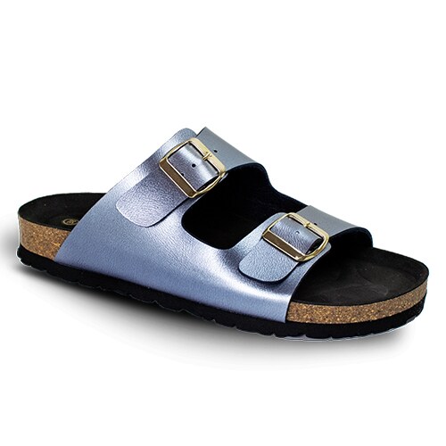 Flawless Walk Damsandal Daisy Sky Blue Black sandaler.jpg