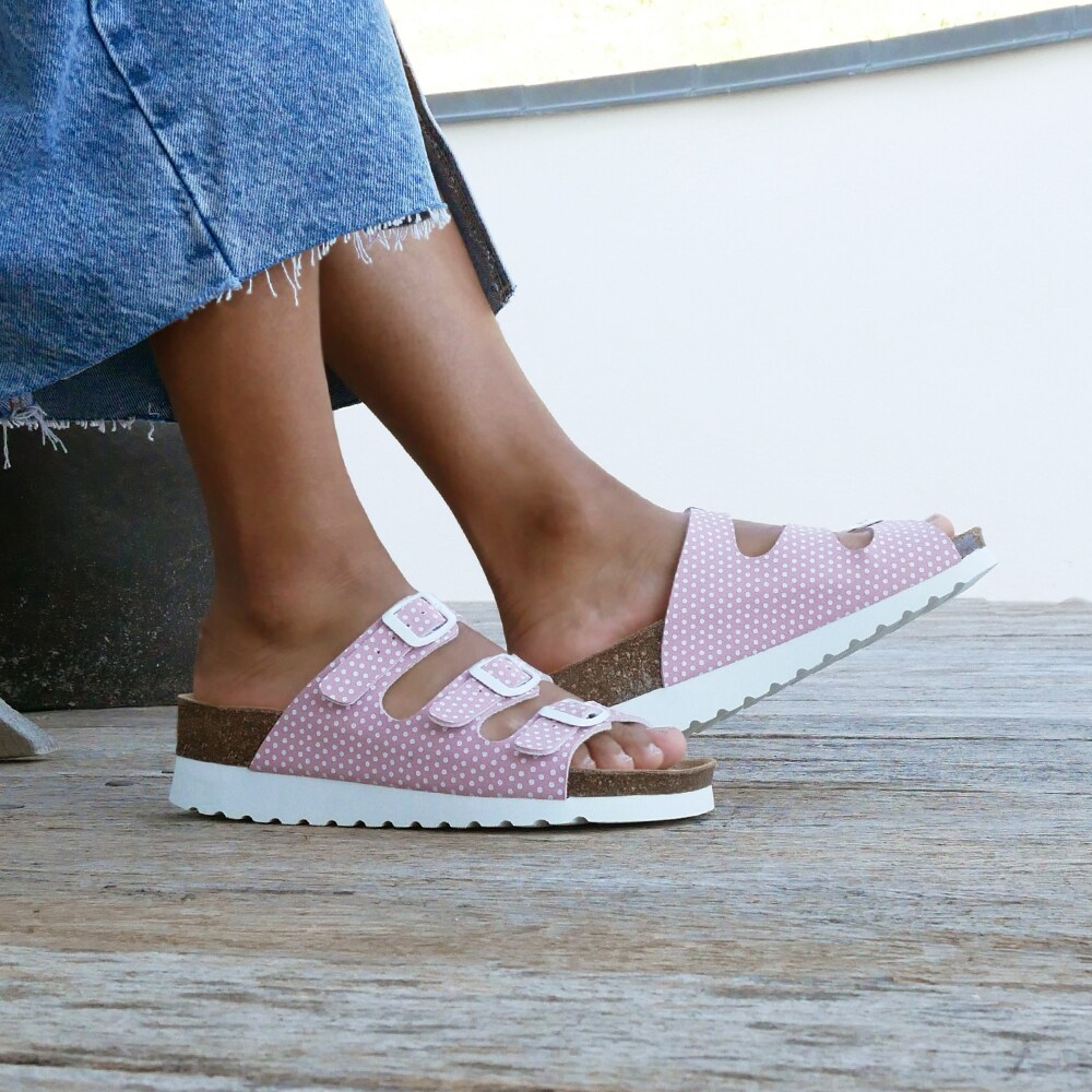 Minfot-Sandal-Mjuk-Bio-Dots-Rosa-reglerbara-remmar-vita-spännen.jpg